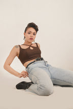 Mocha Crop Top
