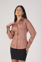 The Cinch Shirt - Dusty Pink