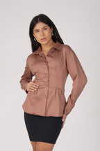 The Cinch Shirt - Dusty Pink
