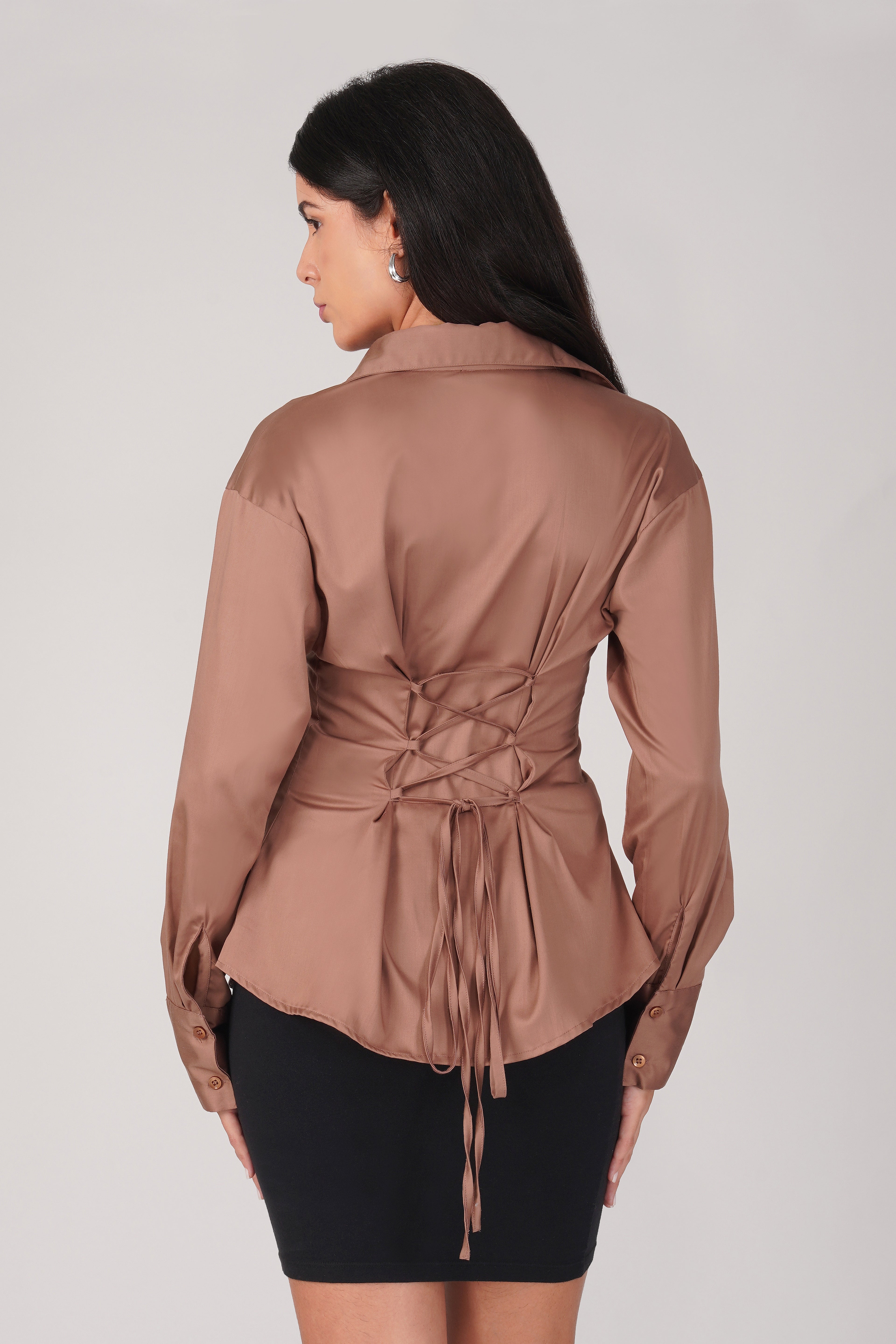 The Cinch Shirt - Dusty Pink